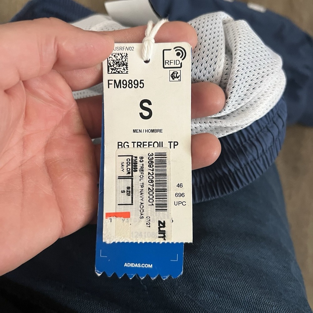 NWT Adidas Blue and White Track Pants - Picture 9 of 14